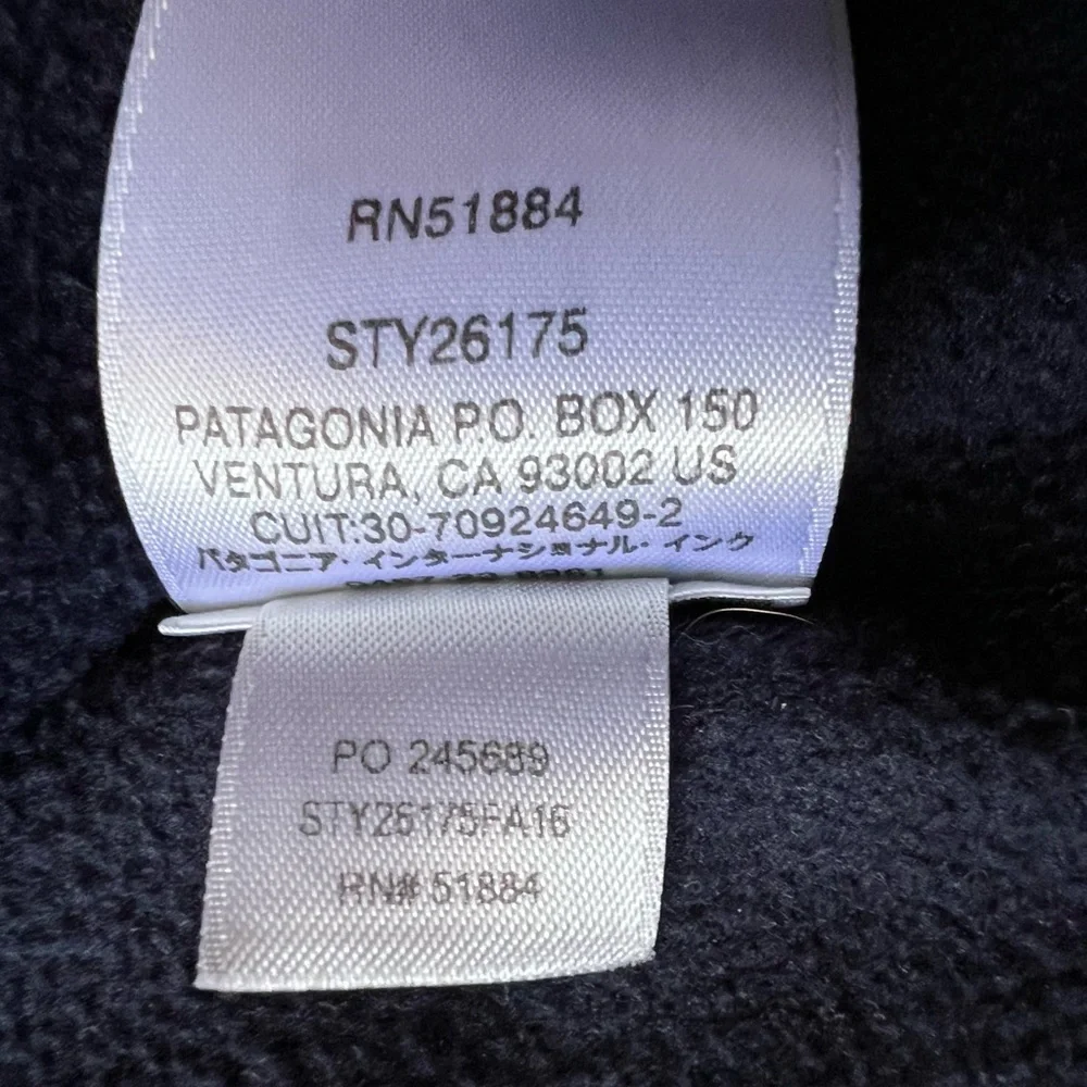 Patagonia Men's Micro D Fleece Pullover Quarter Zip Sz XL in New Navy